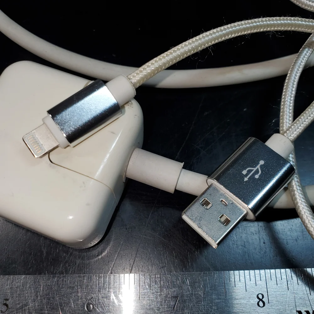 Apple A1357 10W USB Power Adapter Wall Charger w/Ext. Cord 6Ft+10Ft Durable Nylo